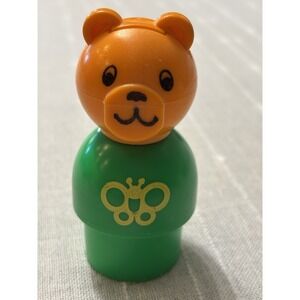Fisher Price Little People Chunky Figures Shape Sorter Vintage 1984 Teddy Bear